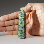 Genuine Polished Ruby Zoisite Point