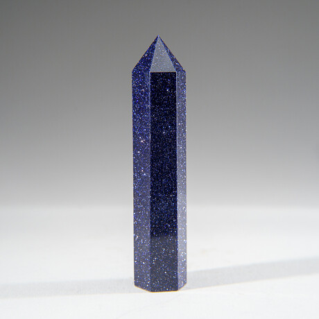 Genuine Polished Purple Goldstone Point