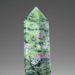 Genuine Polished Ruby Zoisite Point