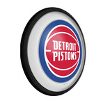 Detroit Pistons //  Round Slimline Lighted Wall Sign