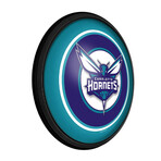 Charlotte Hornets //  Round Slimline Lighted Wall Sign