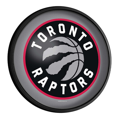 Toronto Raptors //  Round Slimline Lighted Wall Sign