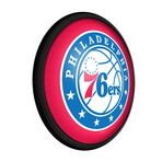 Philadelphia 76ers //  Round Slimline Lighted Wall Sign