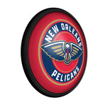New Orleans Pelicans //  Round Slimline Lighted Wall Sign