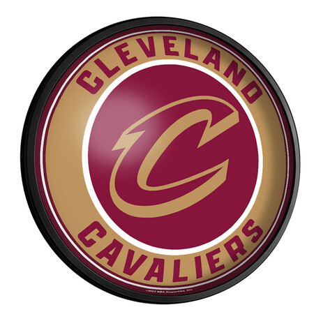 Cleveland Cavaliers //  Round Slimline Lighted Wall Sign