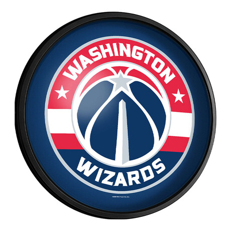 Washington Wizards //  Round Slimline Lighted Wall Sign