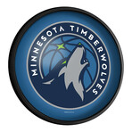 Minnesota Timberwolves //  Round Slimline Lighted Wall Sign