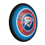 Oklahoma City Thunder //  Round Slimline Lighted Wall Sign