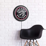 Toronto Raptors //  Round Slimline Lighted Wall Sign