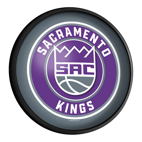 Sacramento Kings //  Round Slimline Lighted Wall Sign
