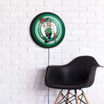 Boston Celtics //  Round Slimline Lighted Wall Sign