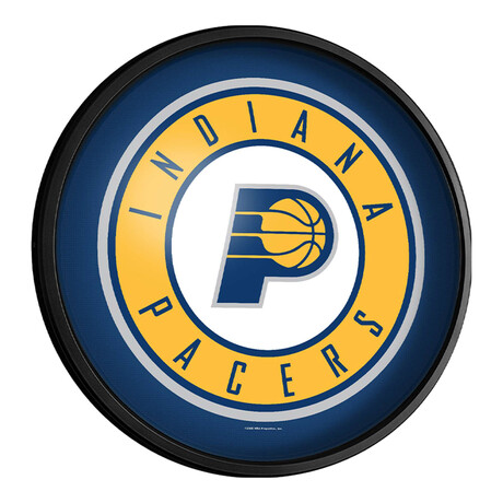 Indiana Pacers //  Round Slimline Lighted Wall Sign