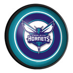 Charlotte Hornets //  Round Slimline Lighted Wall Sign