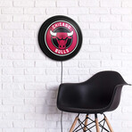 Chicago Bulls //  Round Slimline Lighted Wall Sign