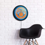 New York Knicks //  Round Slimline Lighted Wall Sign