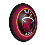 Miami Heat //  Round Slimline Lighted Wall Sign