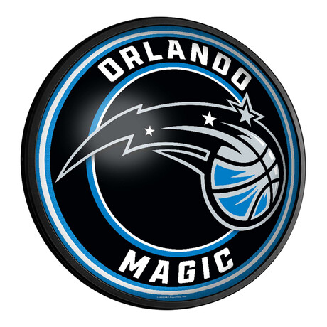 Orlando Magic //  Round Slimline Lighted Wall Sign