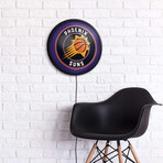 Phoenix Suns //  Round Slimline Lighted Wall Sign