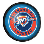 Oklahoma City Thunder //  Round Slimline Lighted Wall Sign