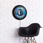 Dallas Mavericks //  Round Slimline Lighted Wall Sign