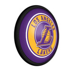 Los Angeles Lakers //  Round Slimline Lighted Wall Sign