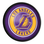 Los Angeles Lakers //  Round Slimline Lighted Wall Sign