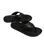 Genuine Leather Men's Flat Slippers // Black Orlondo // 018MAG-316 (Euro: 45)