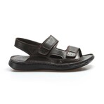 Genuine Leather Men's Classic Sandals // Brown // 018MAG-208-71 (Euro: 44)