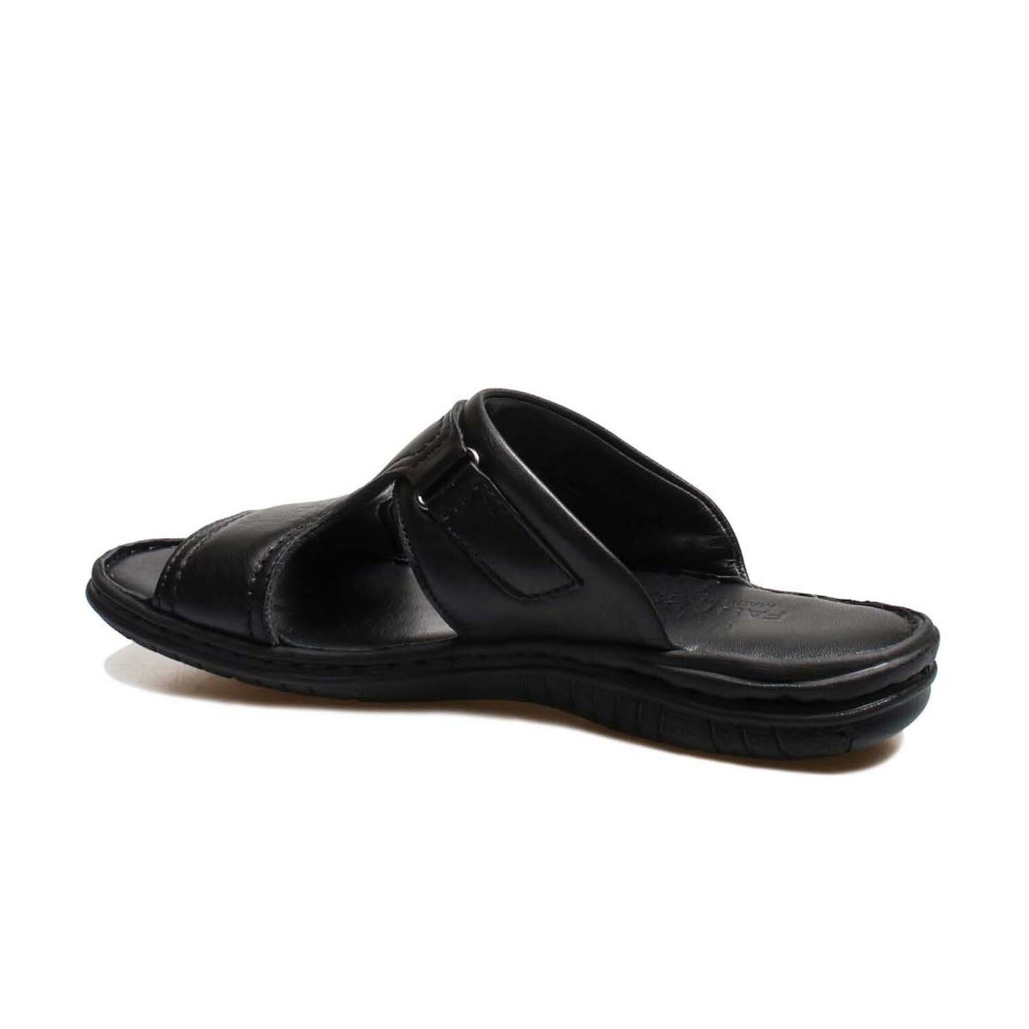 Genuine Leather Men's Flat Slippers // Black // 952MA320 (Euro: 42 ...