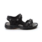 Genuine Leather Men's Classic Sandals // Black // 907MA1517 (Euro: 41)