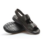 Genuine Leather Men's Classic Sandals // Brown // 018MAG-208-71 (Euro: 41)