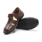 Genuine Leather Men's Classic Sandals // Tan // 662MA119B (Euro: 43)