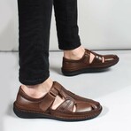 Genuine Leather Men's Classic Sandals // Tan // 662MA119B (Euro: 43)