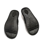 Genuine Leather Men's Flat Slippers // Black Orlondo // 018MAG-316 (Euro: 42)