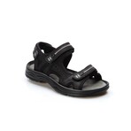 Genuine Leather Men's Classic Sandals // Black // 907MA1517 (Euro: 42)