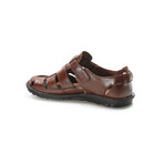 Genuine Leather Men's Classic Sandals // Tan // 927MA021 (Euro: 43)