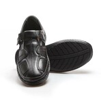 Genuine Leather Men's Classic Sandals // Black // 662MA119B (Euro: 41)