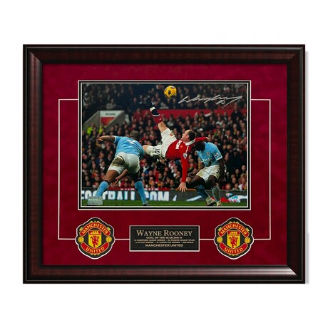 Wayne Rooney // Manchester United // Autographed Photograph + Framed
