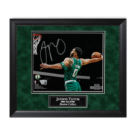 Jayson Tatum // Boston Celtics // Autographed Photograph + Framed