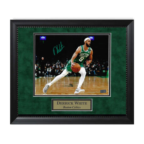 Derrick White // Boston Celtics // Autographed Photograph + Framed