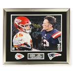 Tom Brady & Patrick Mahomes // Autographed Photograph + Framed // Limited Edition /24