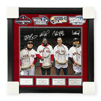 David Ortiz, Manny Ramirez, Mike Lowell & Steve Pearce // Boston Red Sox // Autographed Photograph + Framed