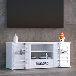 Container Media Console // White