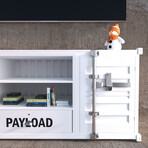 Container Media Console // White