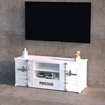 Container Media Console // White