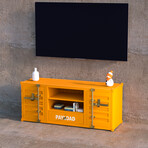 Container Media Console // Yellow