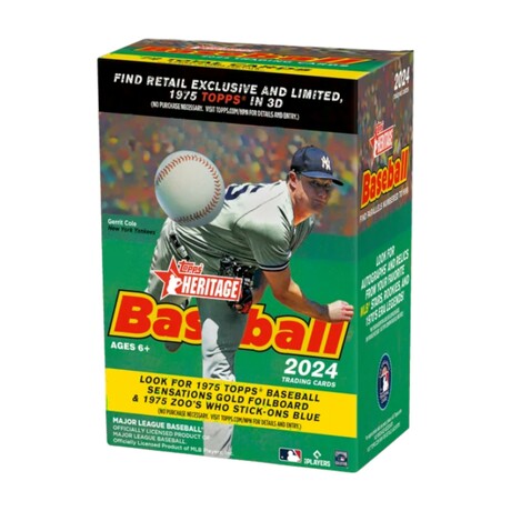 2024 Topps Heritage MLB Baseball Blaster Box // Sealed Box Of Cards
