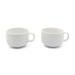 Tea mug Umea white + Coaster // set of 2