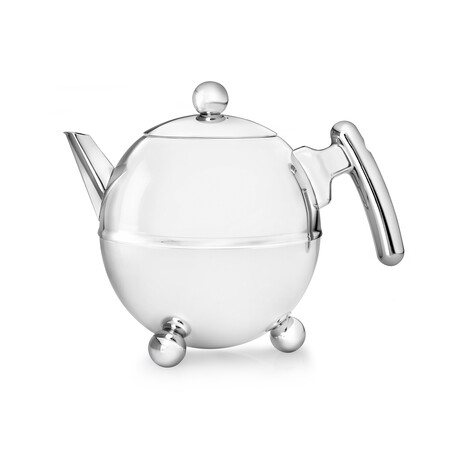 Bredemeijer // BELLA RONDE Teapot // Polished Stainless Steel (41 Fl. Oz)