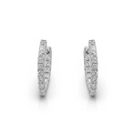 18K White Gold Diamond Earrings II // New